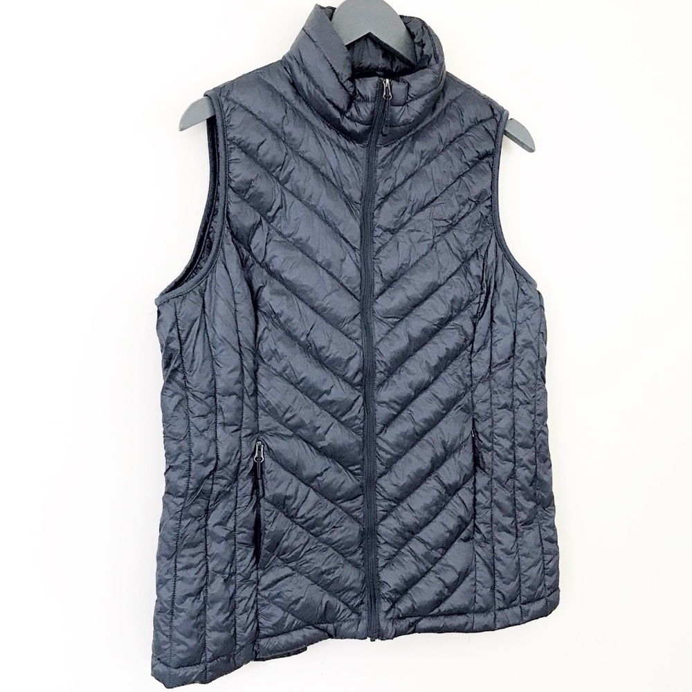 32 DEGREES Blue Quilted Puffer Packable Vest - Picture 3 of 6